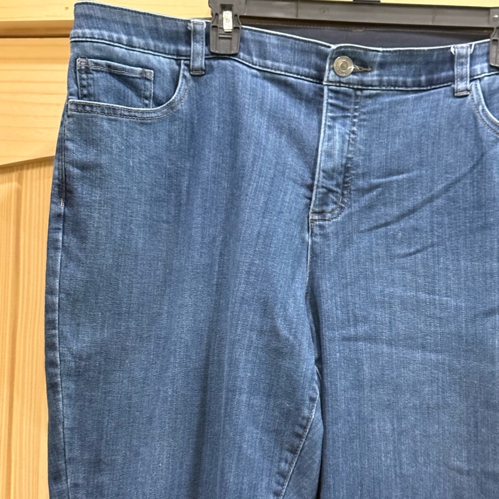 Plus Size Blue Stretch Women's Jeans - Picture 2 of 5